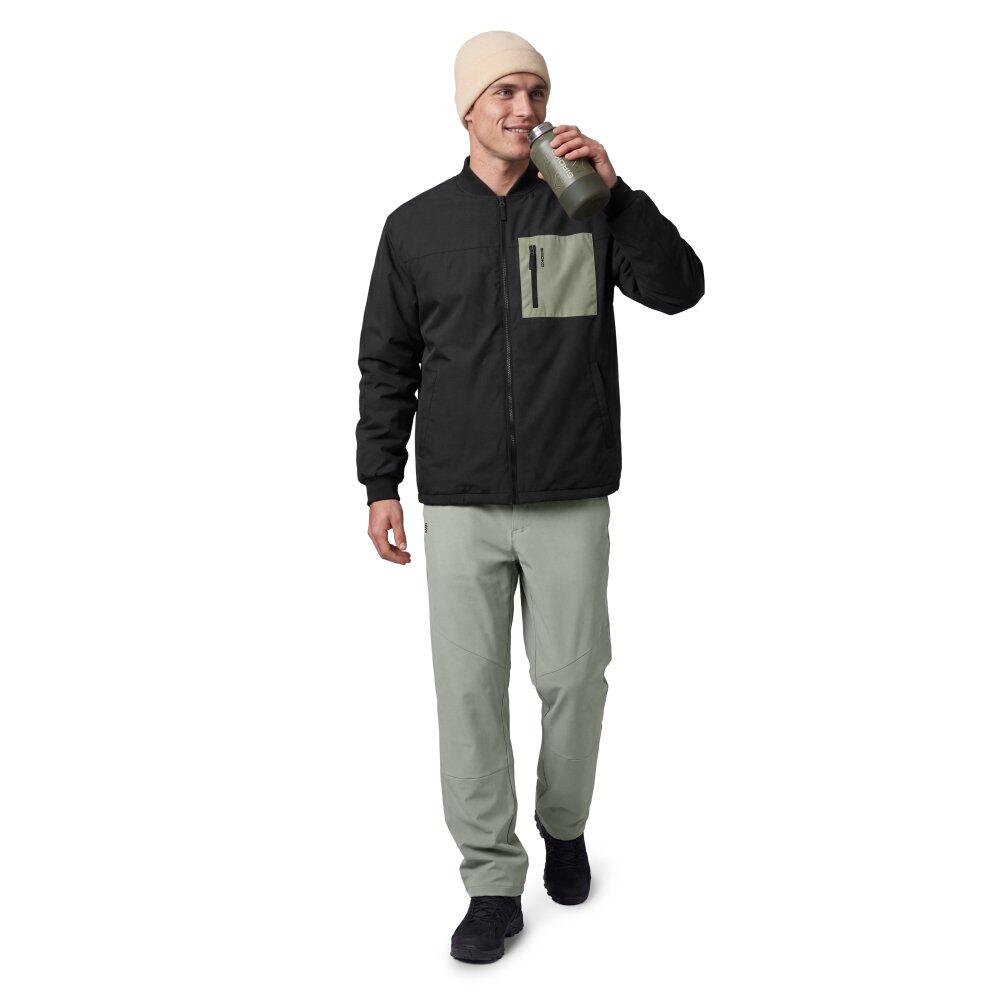 Giacca escursionismo isolante colletto bomber uomo Sarek Black Nero 3/7