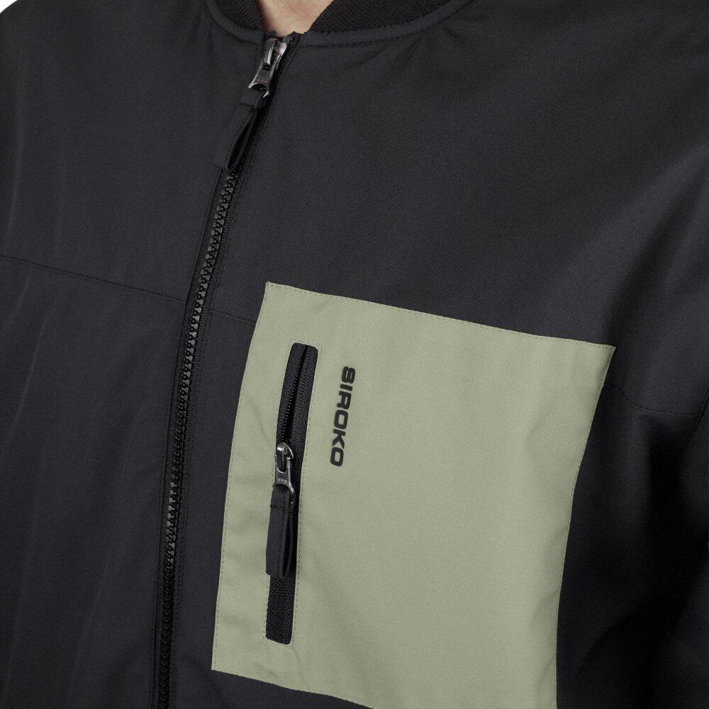 Giacca escursionismo isolante colletto bomber uomo Sarek Black Nero 4/7