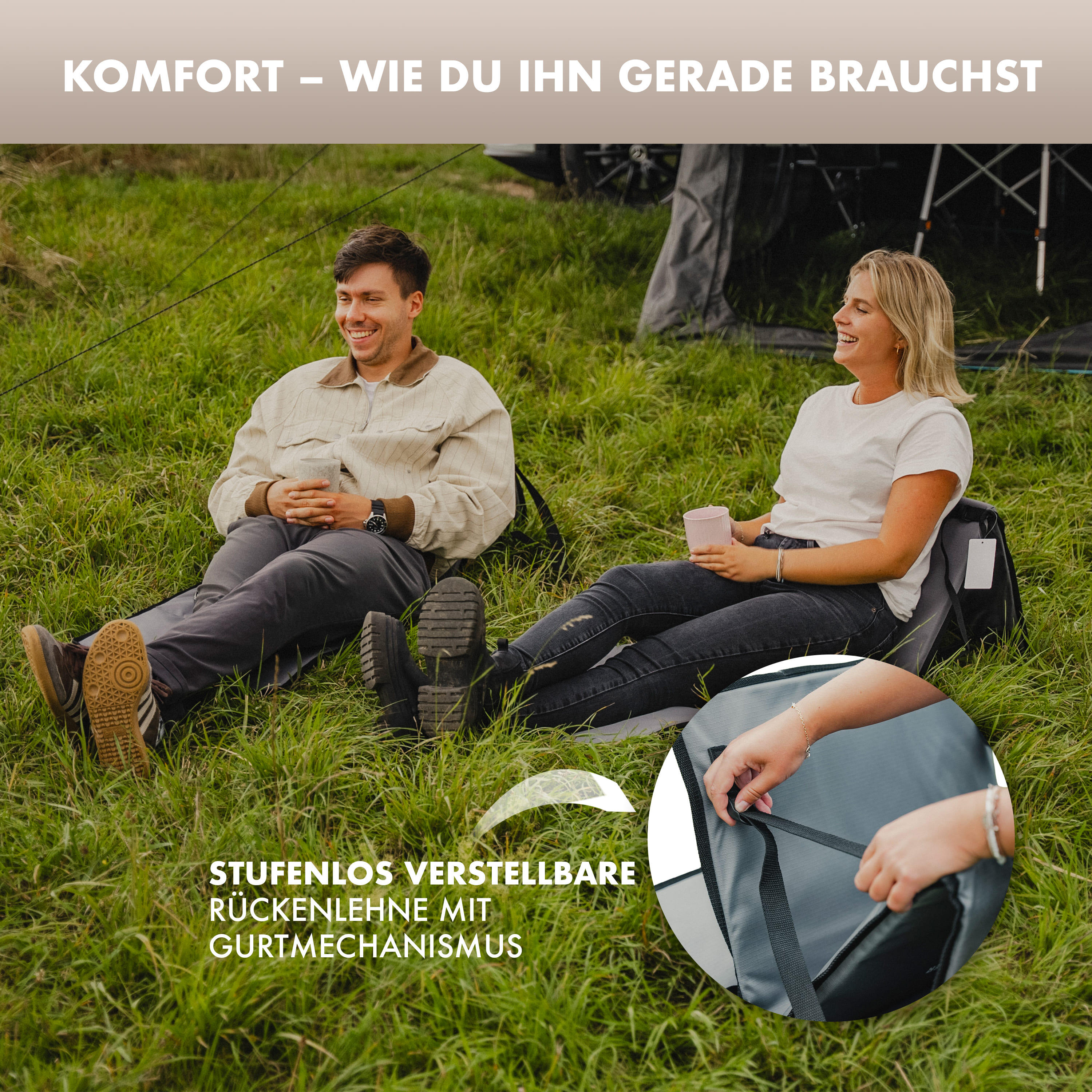 Camping Sitzliege faltbar verstellbare Rückenlehne Cloud Lounge+ 3/7