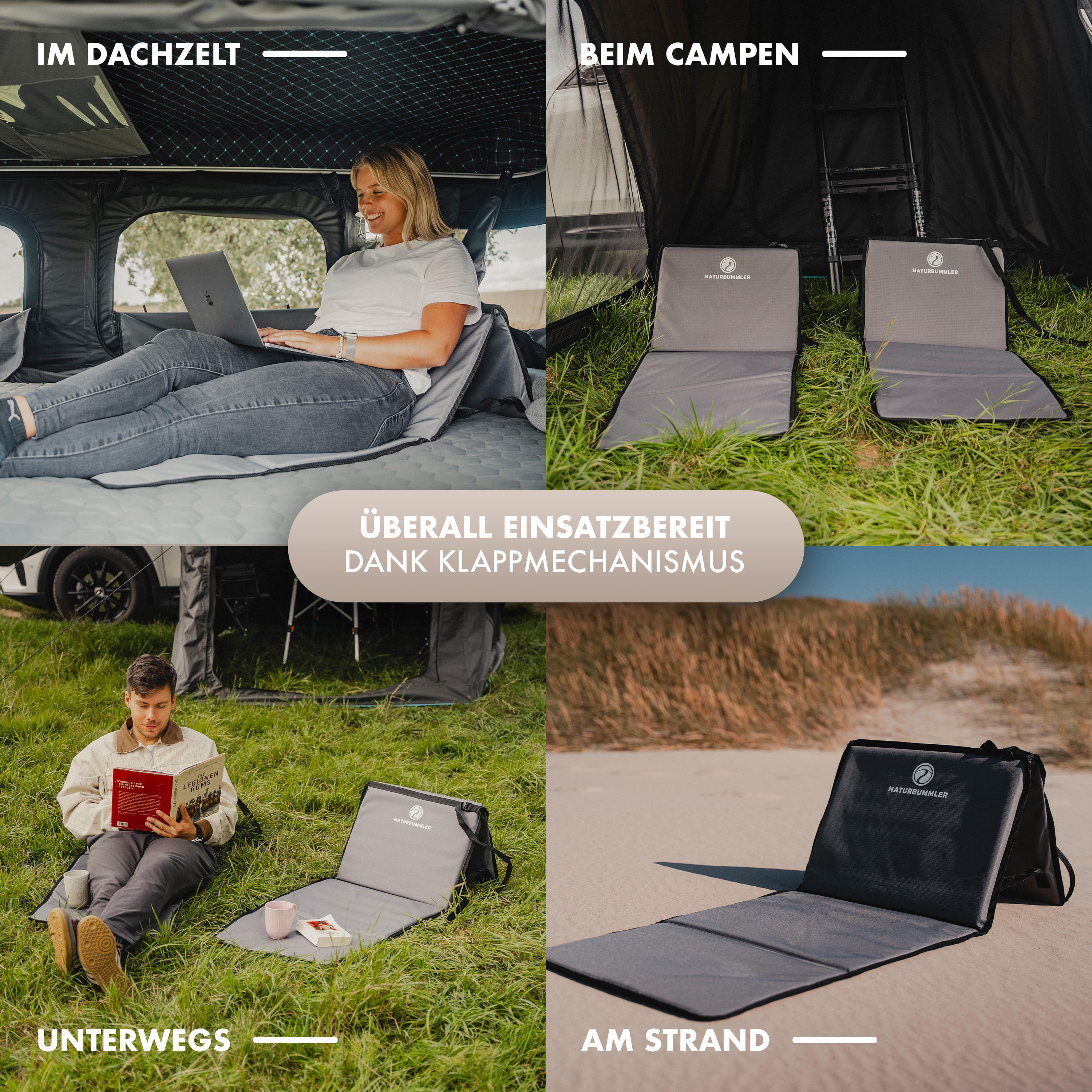 Camping Sitzliege faltbar verstellbare Rückenlehne Cloud Lounge+ 6/7