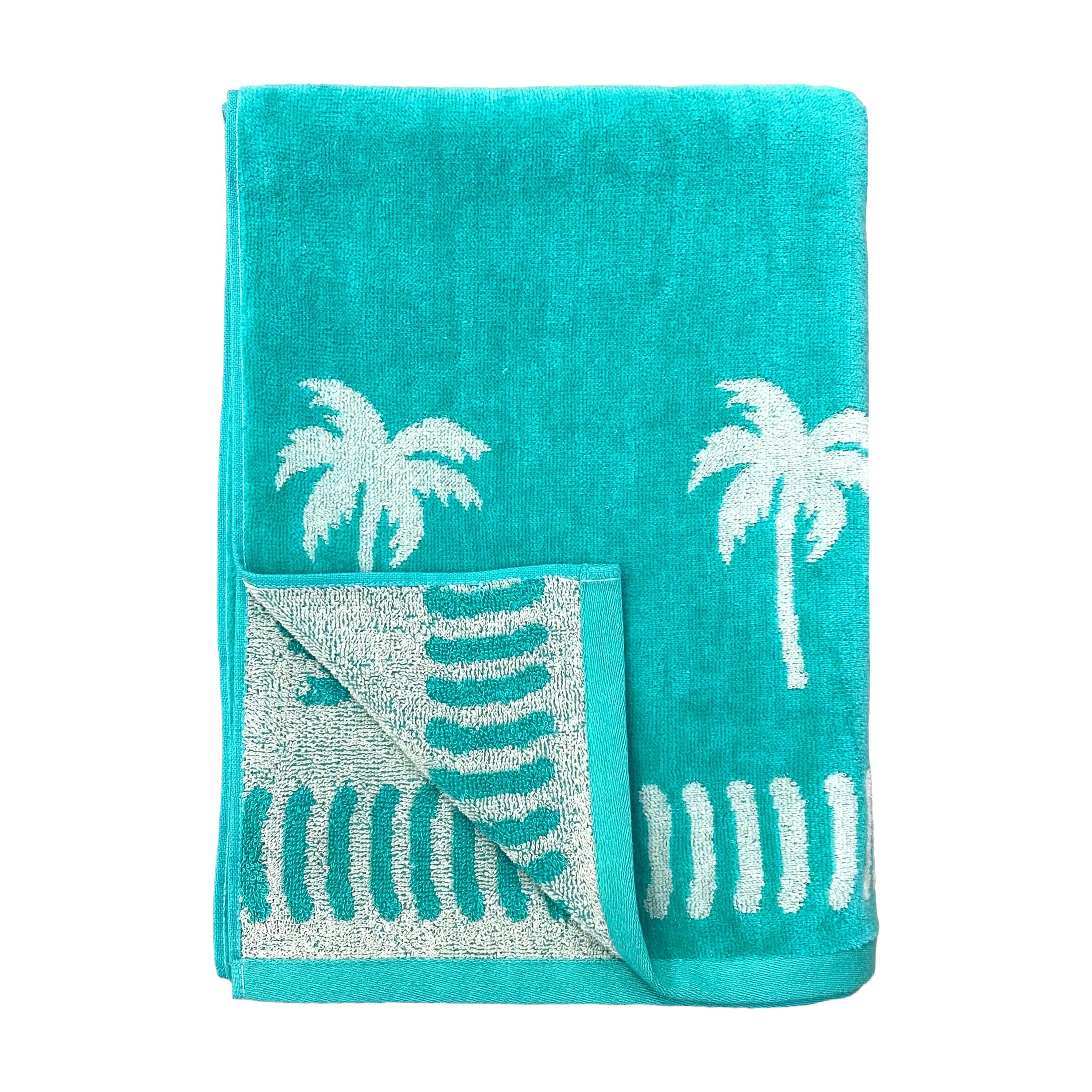 Serviette de plage éponge velours Jacquard - Koko - 90x170cm - 400g/m² 2/2