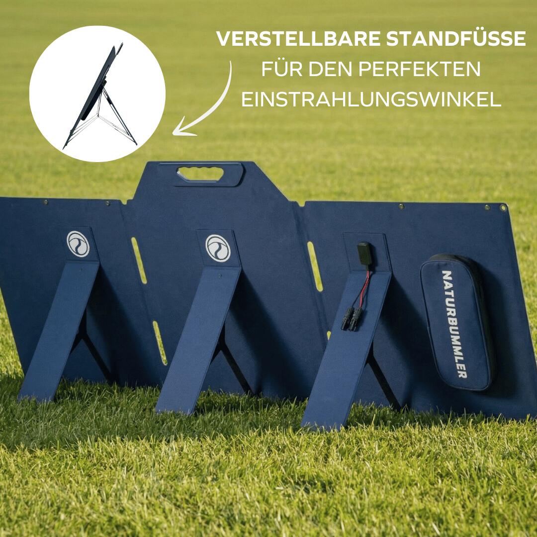 Camping Solarpanel faltbar 150W monokristallin ETFE Solar-Core 3/5