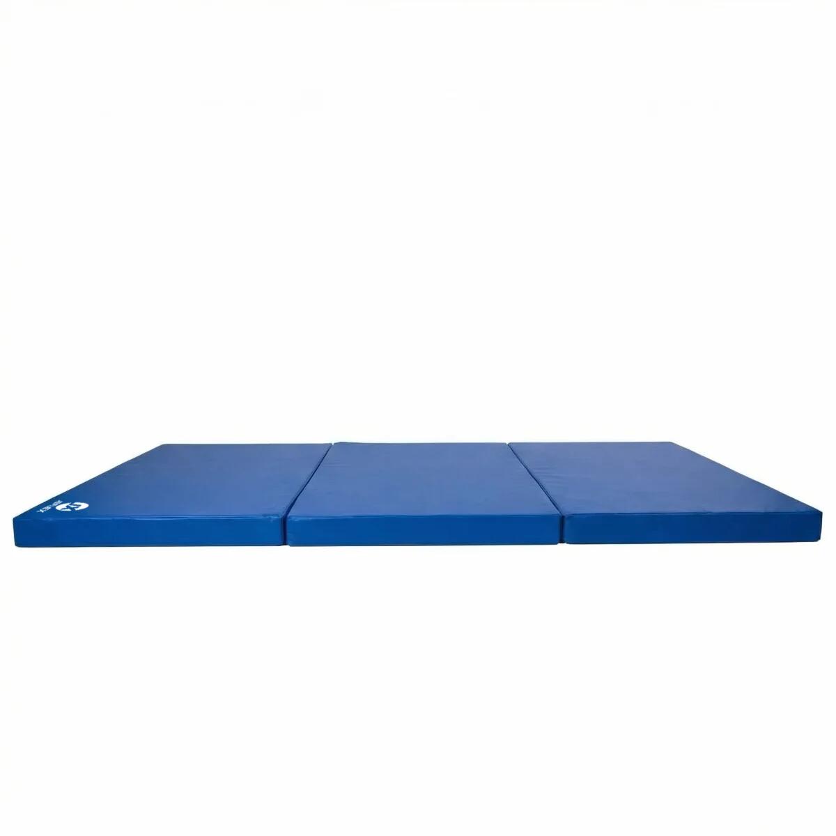 Tappetino sportivo 210 x 100 x 8 cm verde/grigio pieghevole Jeflex 3/7