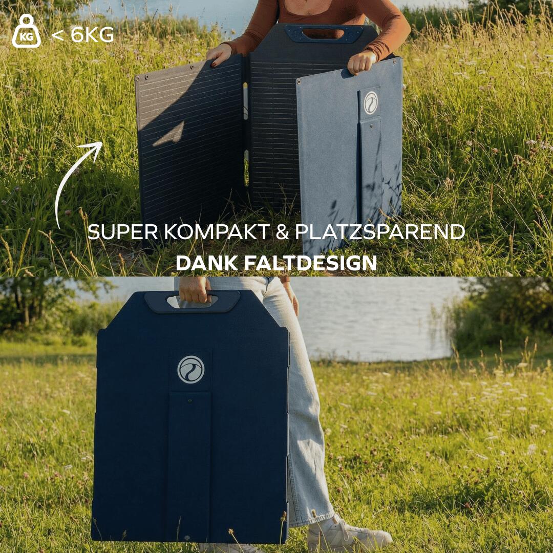 Camping Solarpanel faltbar 150W monokristallin ETFE Solar-Core 2/5