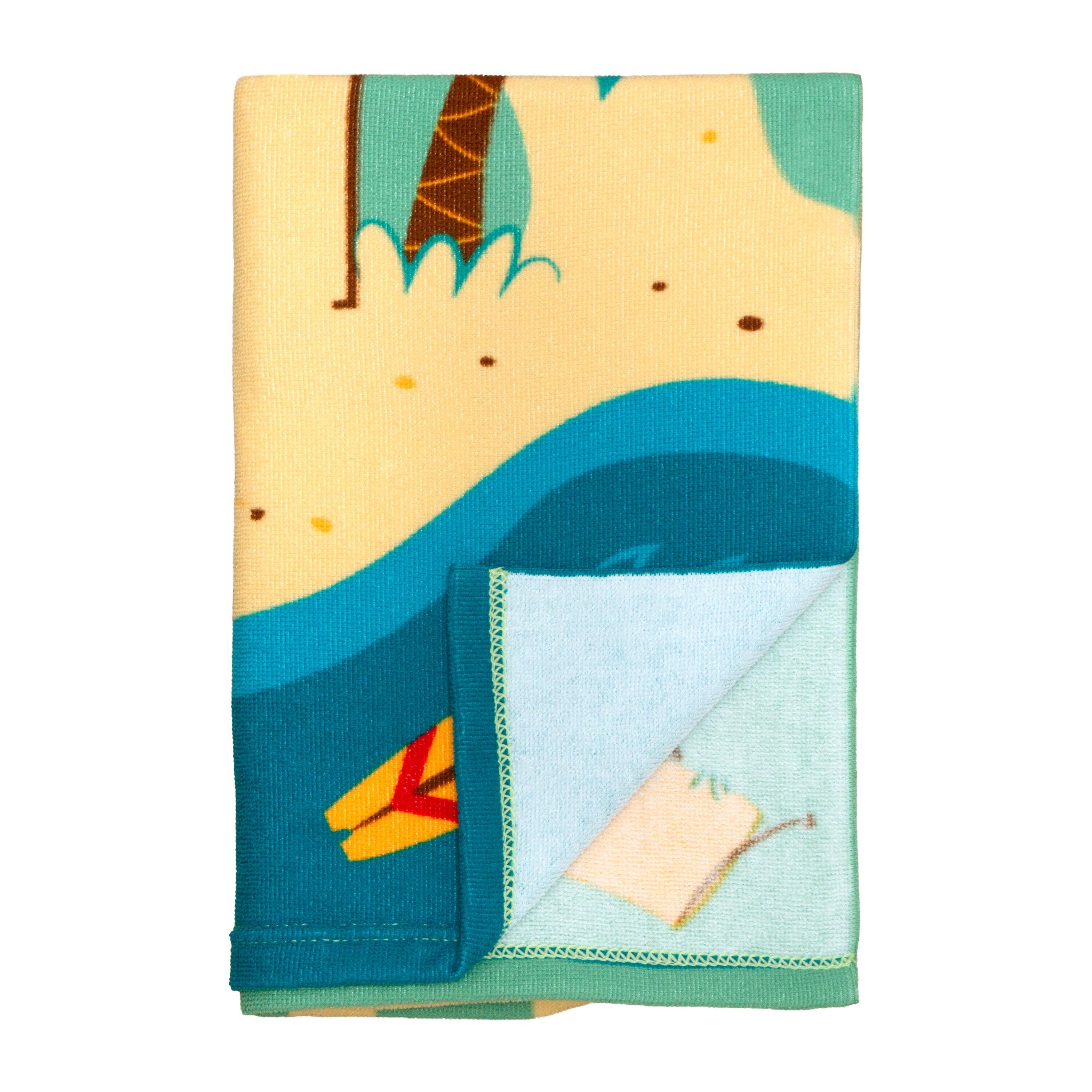 Toalla de playa de microfibra para niños - Circuit - 70x140cm - 220g/m² 2/3