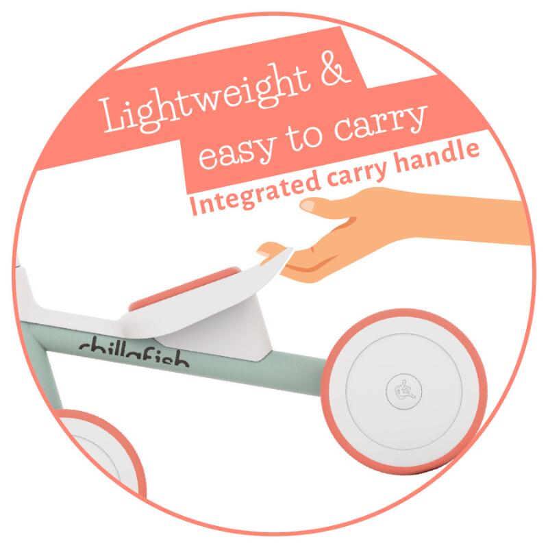 Jucărie de călărie Chillafish Quadi Racer,  BREEZE PINK
