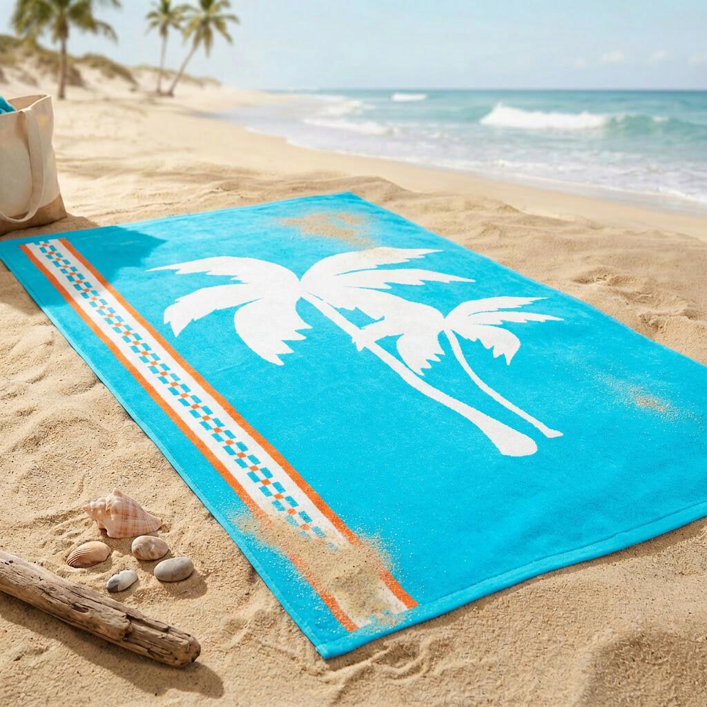 Telo mare in spugna velour Jacquard - Tigaki - 90x170 cm - 400 g/m² 3/3