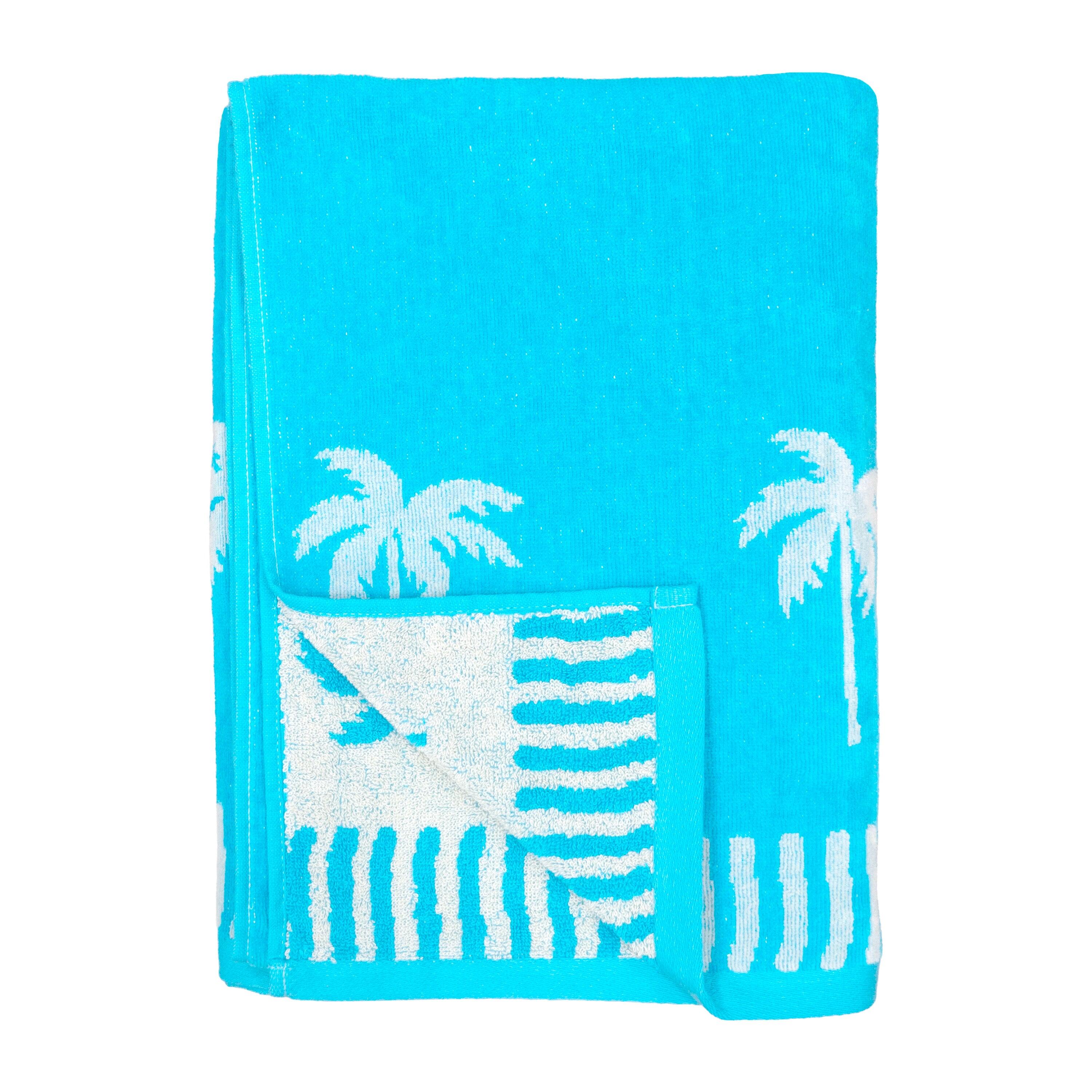 Serviette de plage éponge velours Jacquard - Merida - 90x170cm - 400g/m² 2/2