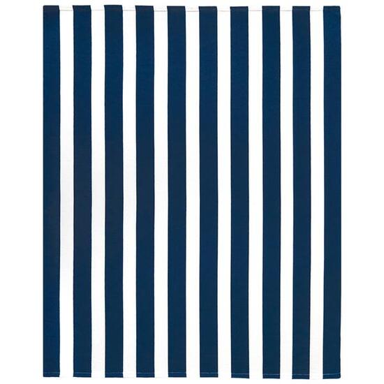 Microvezel strandlaken XL - Rayada Marineblauw - 140x170cm - 220g/m²