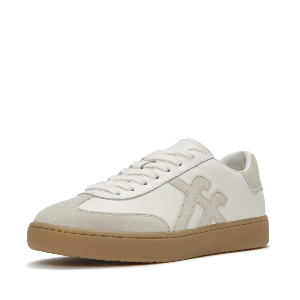 FitFlop The Dash T-Toe Leather/Suede Sneakers