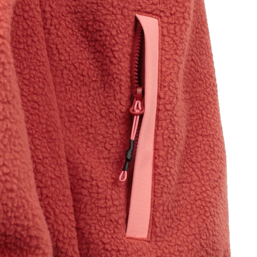 Giacca pile escursionismo donna Carezza-W Brick Rosso 4/7