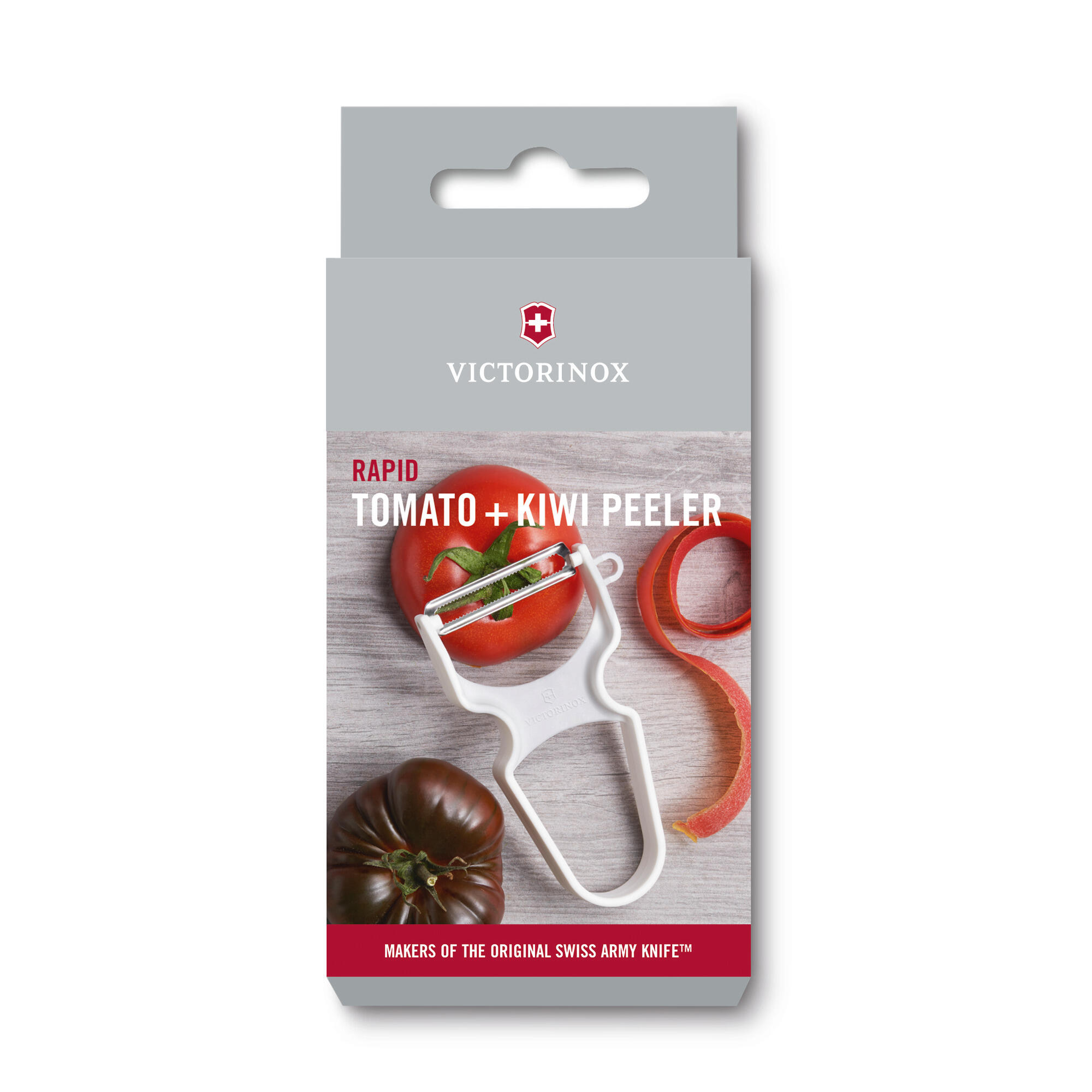 Obieraczka Victorinox Rapid biała ząbkowana 2/2