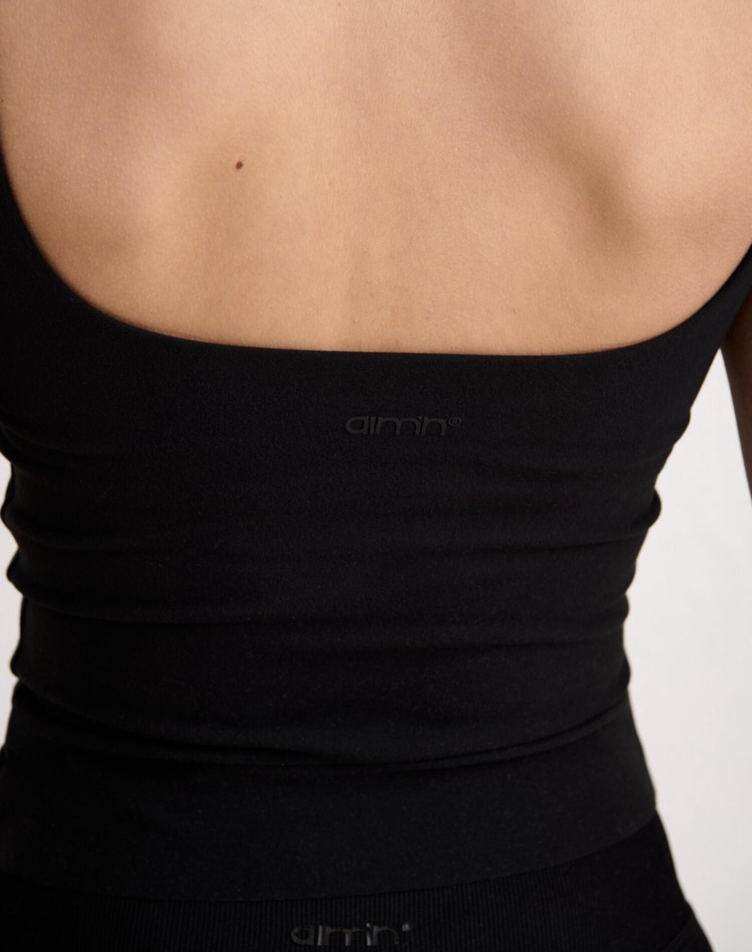Canotta Donna second skin Traspirante Coppe Rimovibili Sense Nero 5/6