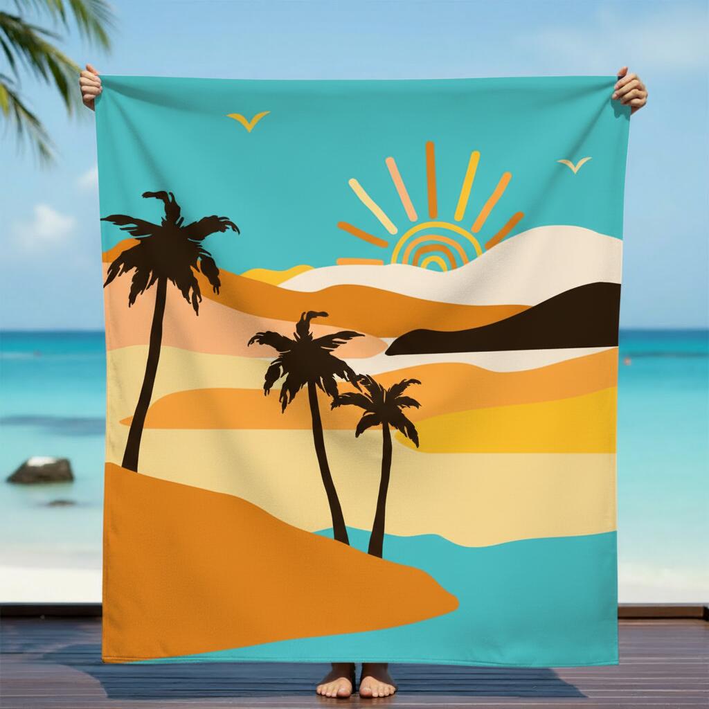 Microvezel strandlaken XL - Sandwood - 140x170cm - 220g/m² 3/3