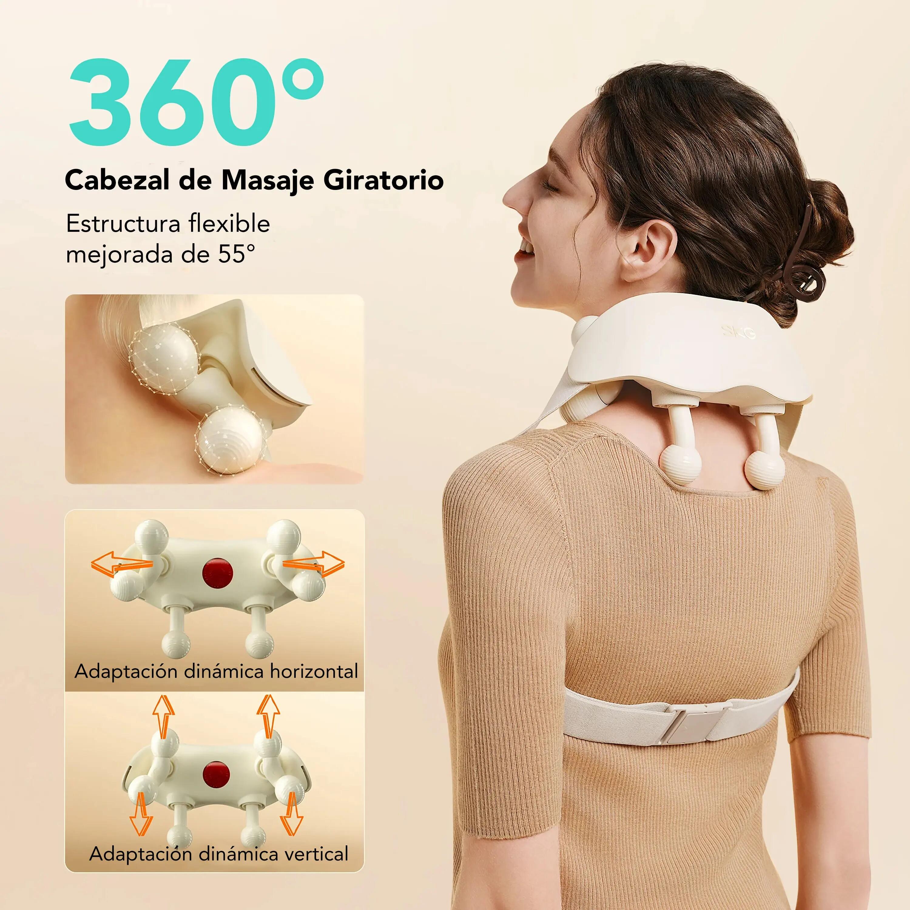 SKG Masajeador de cuello y hombros HSP500-2 blanco Bienestar muscular 2/5
