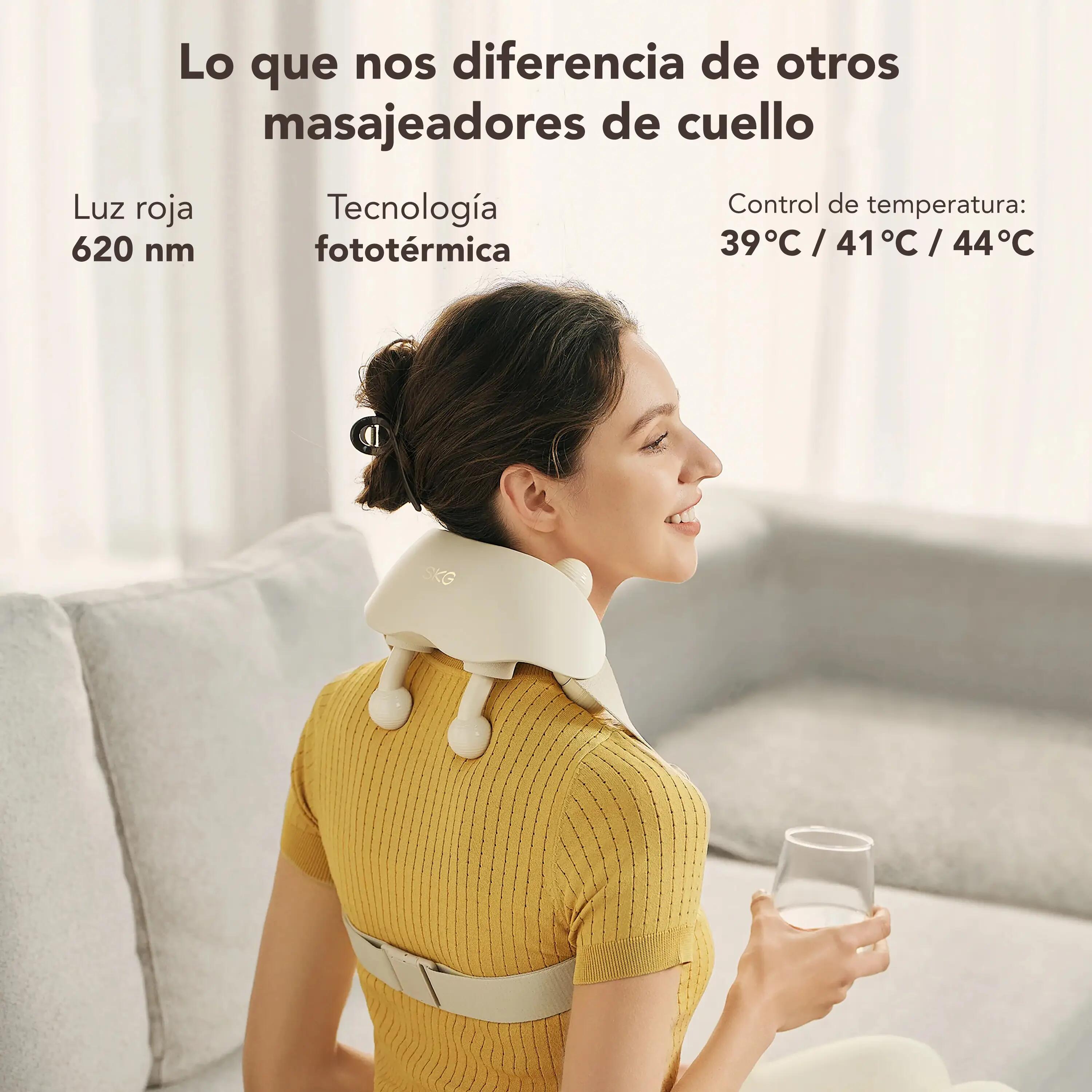 SKG Masajeador de cuello y hombros HSP500-2 blanco Bienestar muscular 4/5