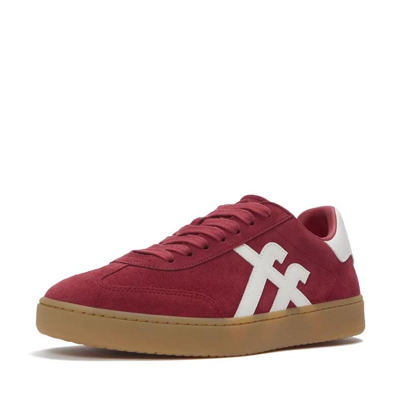 FITFLOP FitFlop The Dash Mens T-Toe Suede Sneakers  BORDEAUX 42