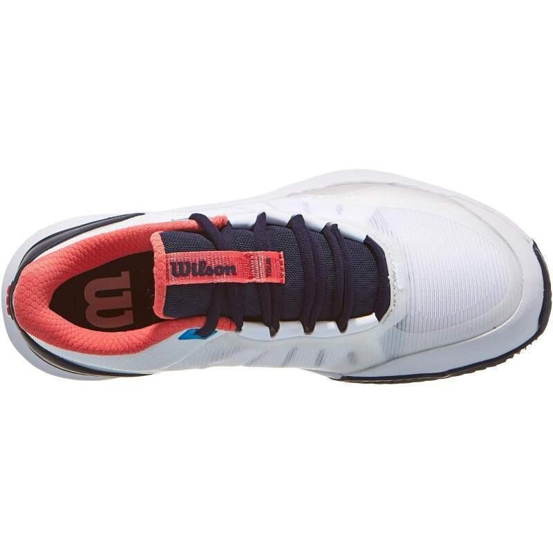 Tênis Wilson Intrigue Tour Clay Branco Azul Marinho para Mulheres 3/5