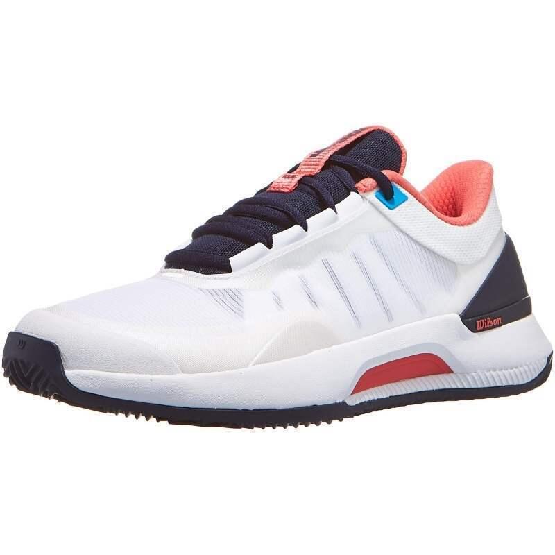 Tênis Wilson Intrigue Tour Clay Branco Azul Marinho para Mulheres 2/5