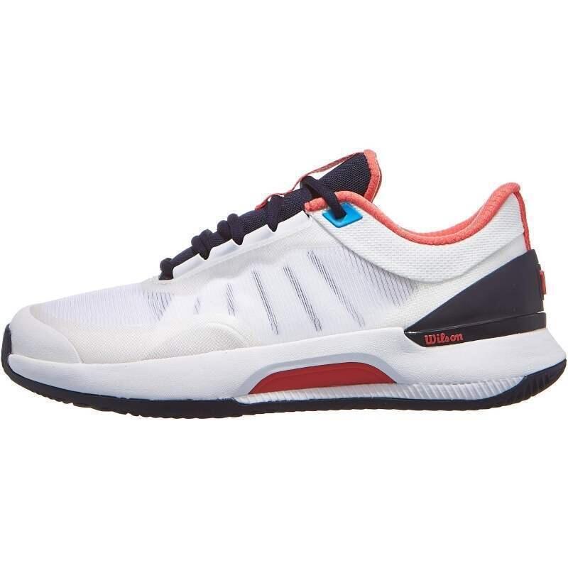 Tênis Wilson Intrigue Tour Clay Branco Azul Marinho para Mulheres 4/5