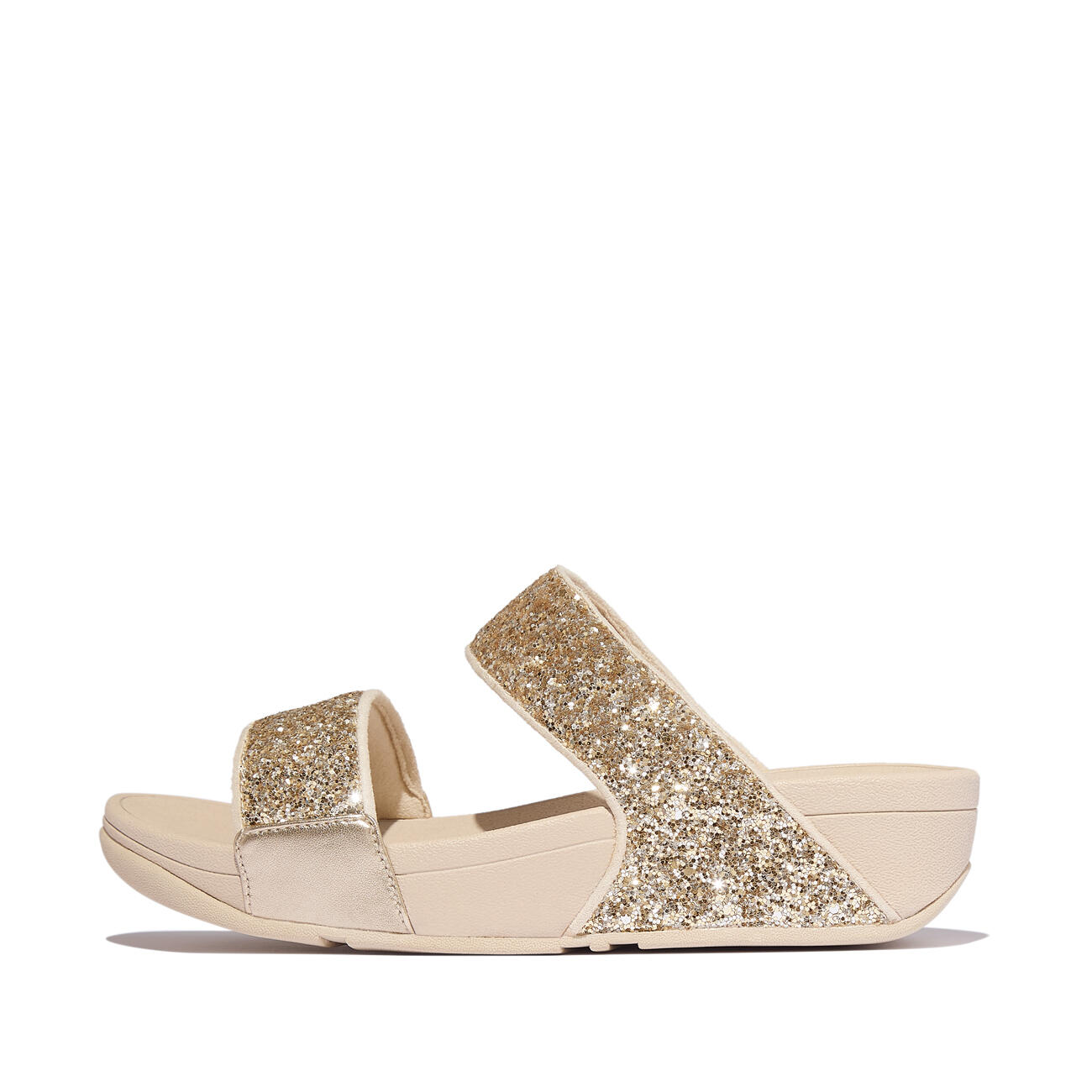 FITFLOP FitFlop Lulu Multi-Tonal Glitter Slides  PLATINO/ZILVER 37 4/7