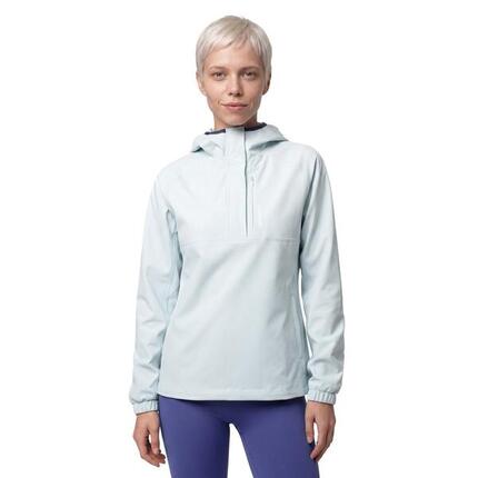 Women ’s hooded waterproof trail running jacket Leadville-W Blue Blue
