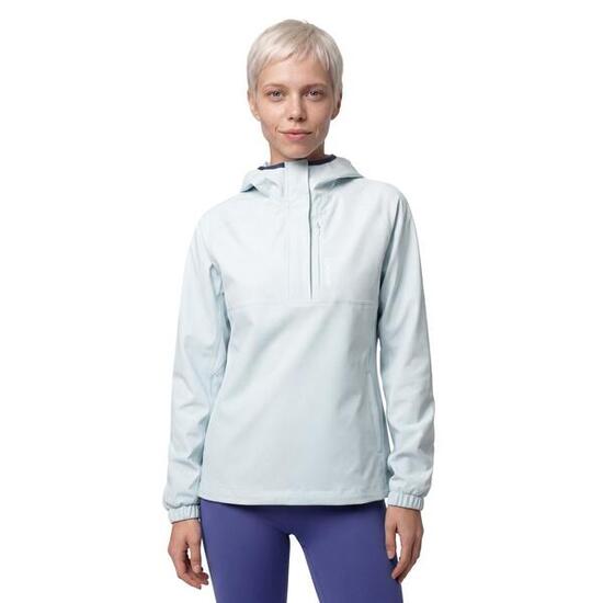Women ’s hooded waterproof trail running jacket Leadville-W Blue Blue