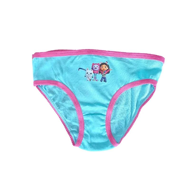 Set 3 perechi chiloți fete, multicolor, 100% bumbac, Happy, Gabby's Dollhouse