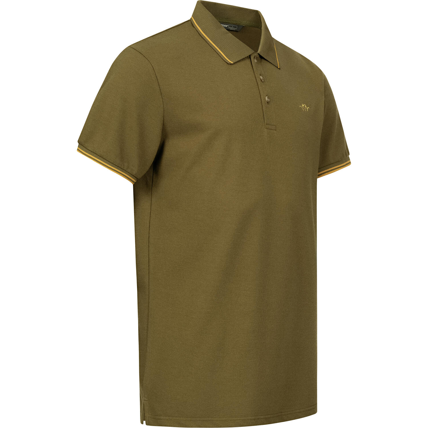 Blaser Polo Shirt 22 Herren (Dunkel Oliv) Größe M 3/4