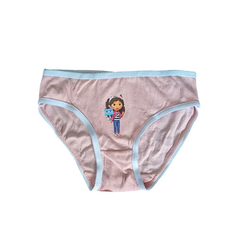 Set 3 perechi chiloți fete, multicolor, 100% bumbac, Happy, Gabby's Dollhouse