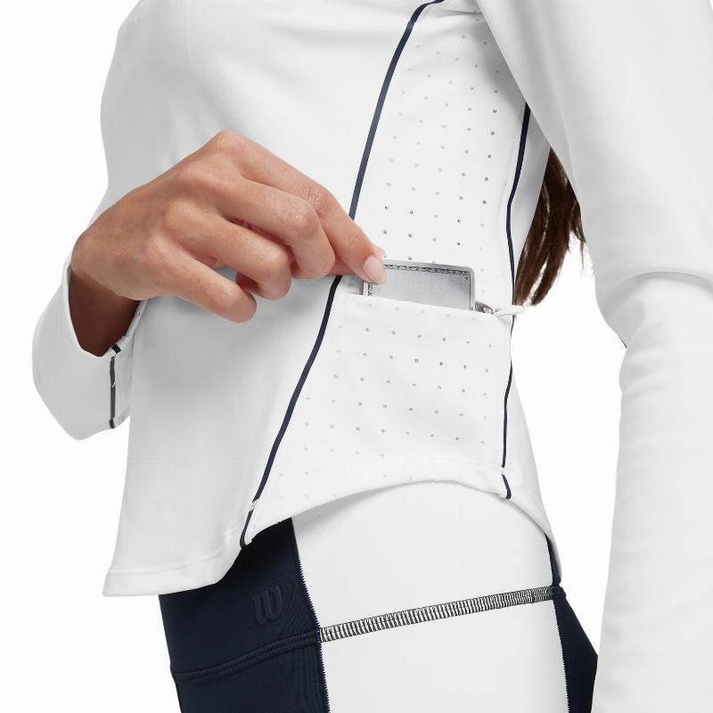 Sudadera Wilson Brentwood Blanco Mujer 2/5