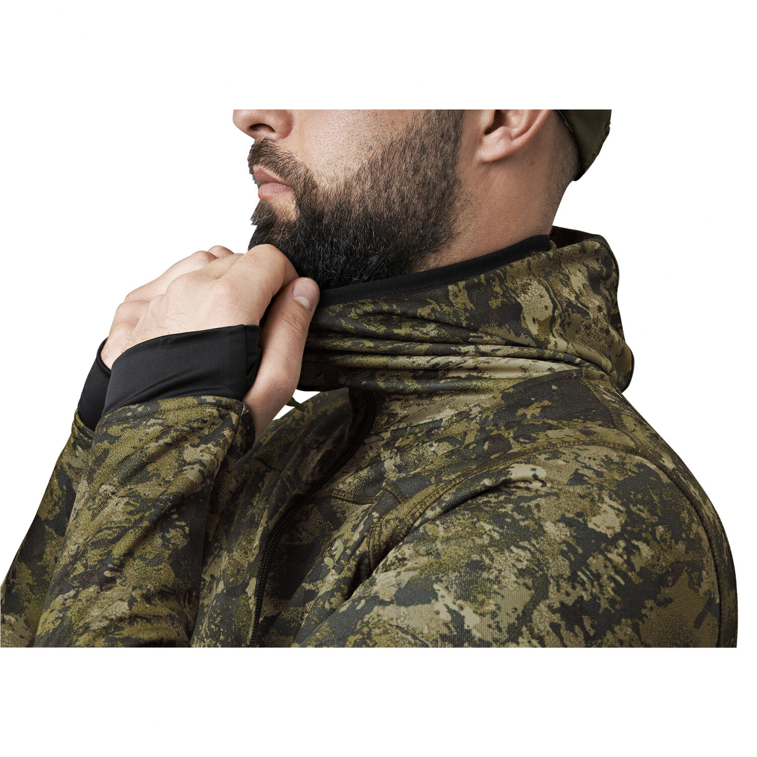 Seeland Power Camo Fleece Jacket Herren (InVis Green) Größe XL 4/4