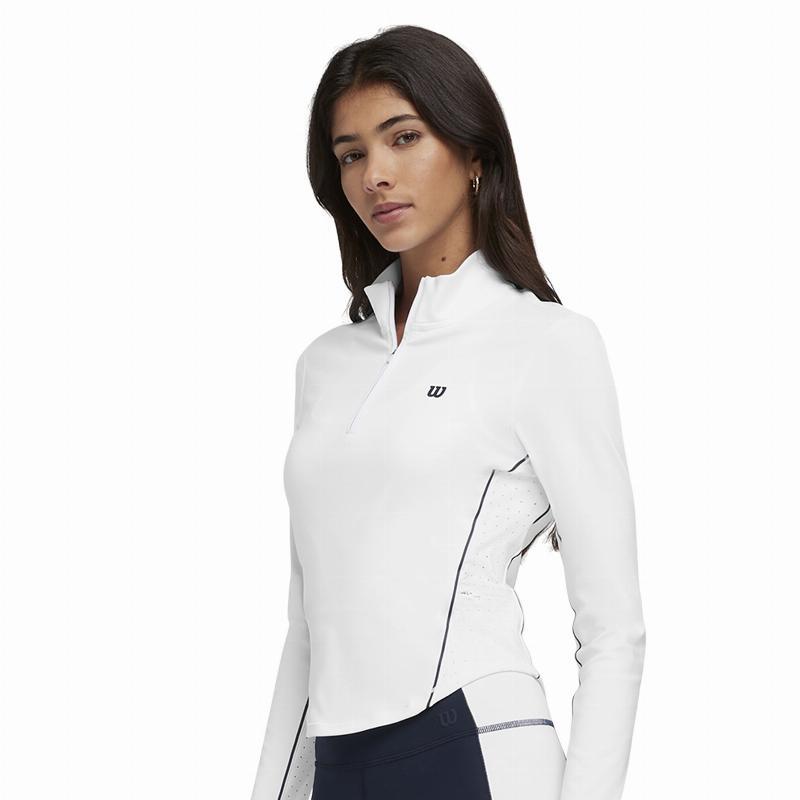 Sudadera Wilson Brentwood Blanco Mujer 5/5
