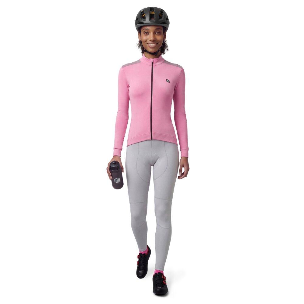 Maglia da ciclismo termica da donna SRX M4-W Fedaia Rosa 3/7