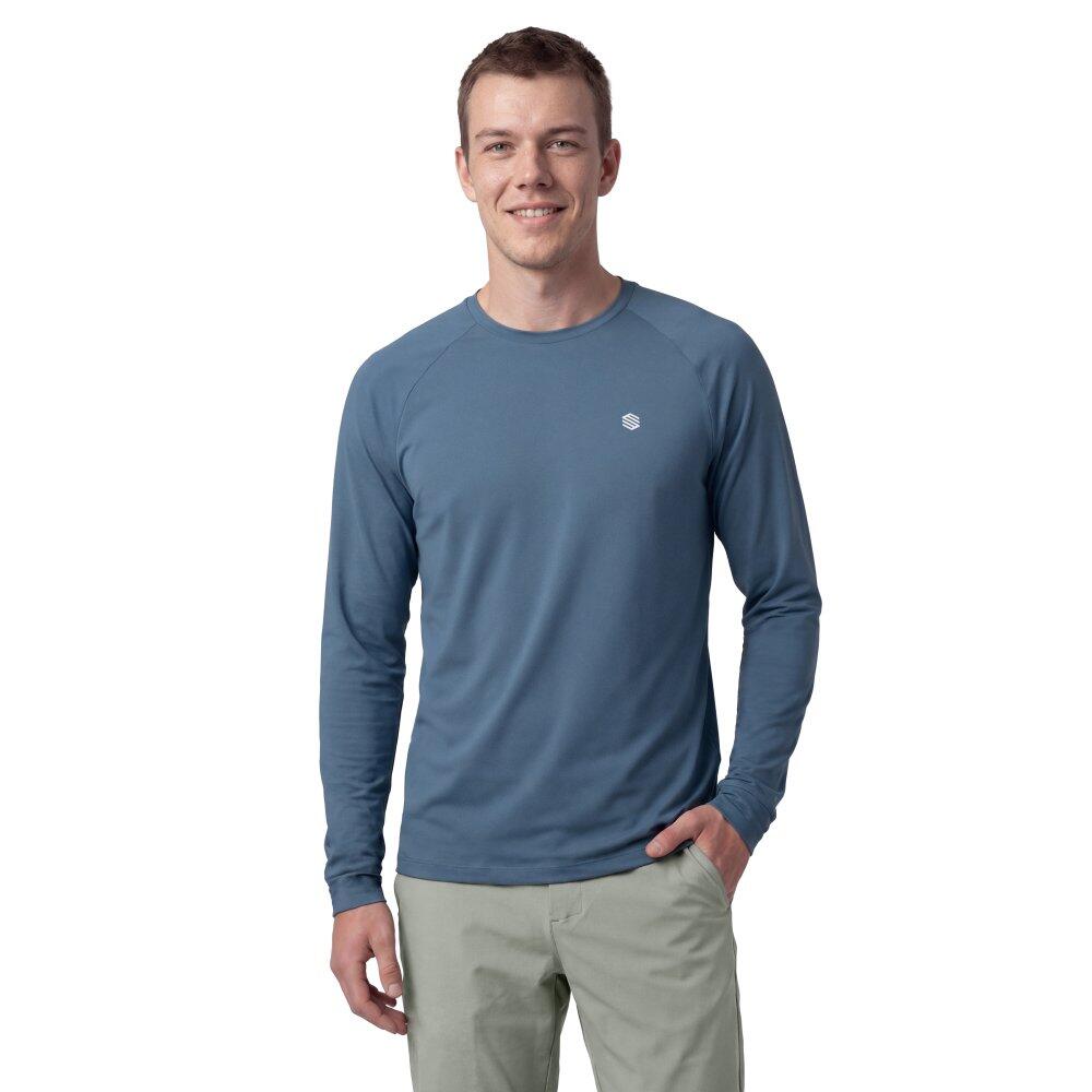 Men 's long sleeve hiking t-shirt Nahuel Blue Blue