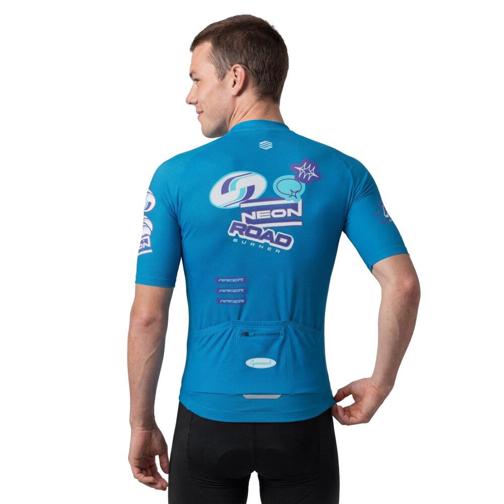 Maillot vélo mesh manches courtes homme Cyclisme M8 NRC Blue Bleu 2/7