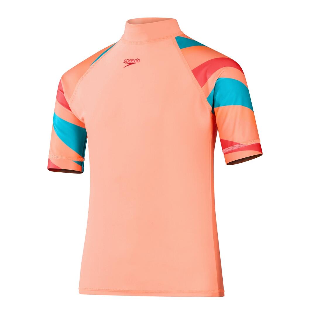 Koszulka do pływania Speedo SS PT PNL SNT Junior 1/5
