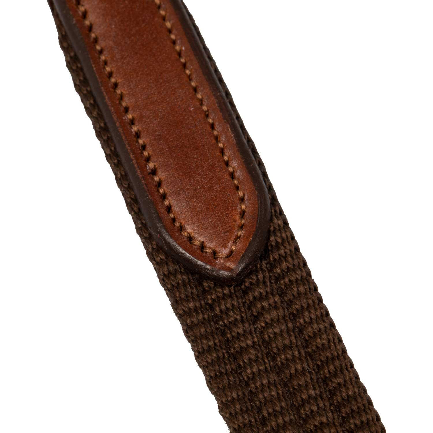 Redinas de nylon com acabamentos em couro 3/4
