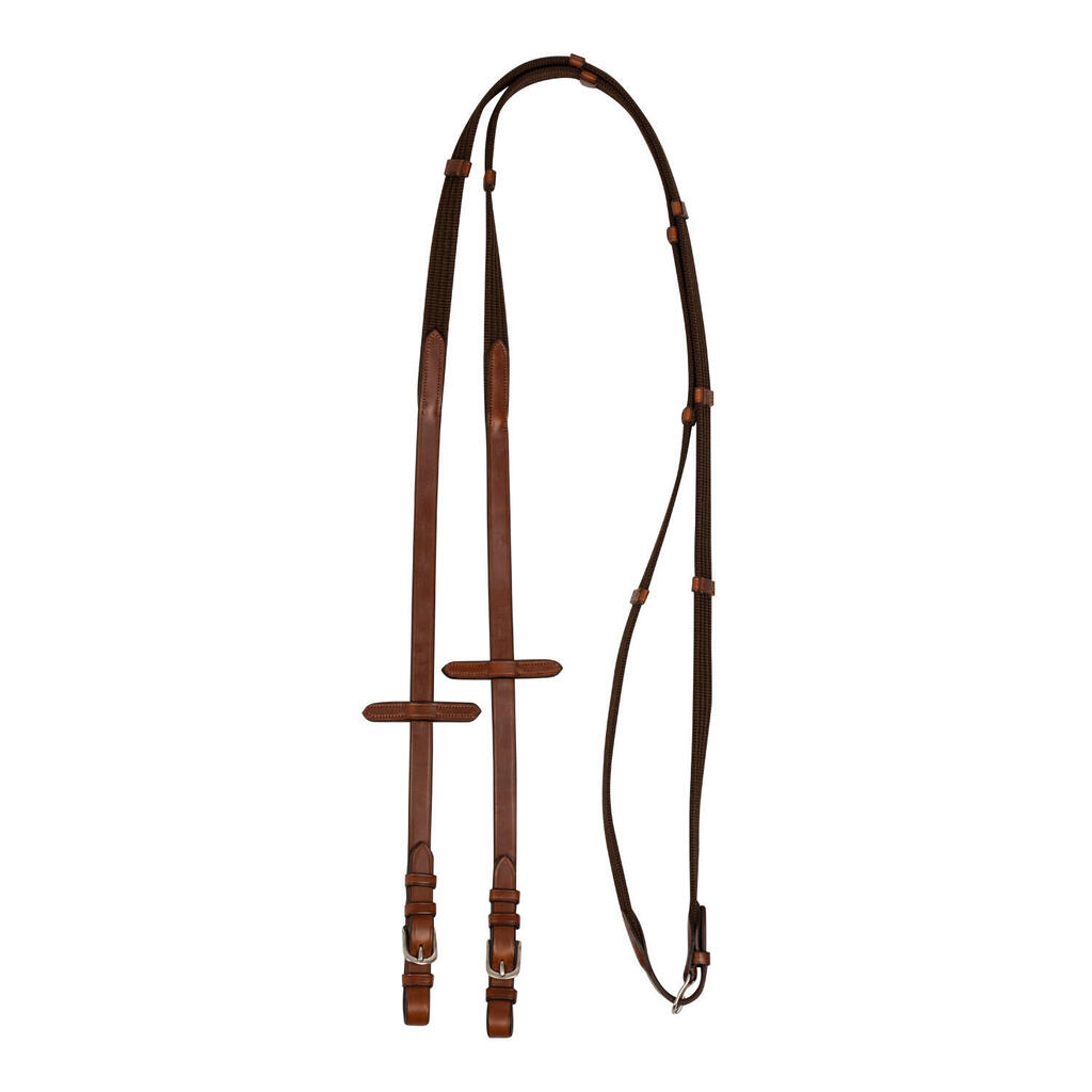 Nylon reins with leather notches