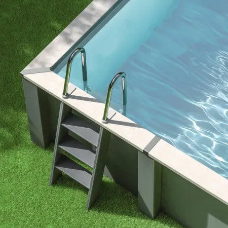 Gre Rechteckiger Hochbeckenpool aus Verbundstoff KPCOR2814T 4/6