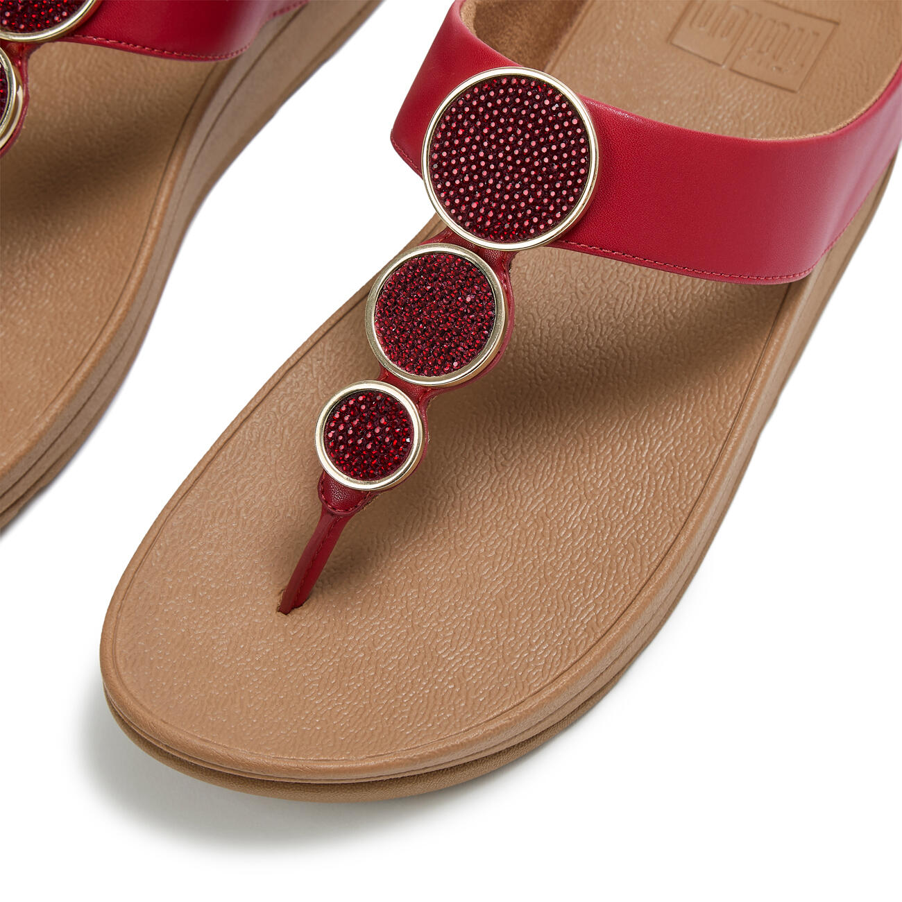 FITFLOP FitFlop Halo Bead-Circle Metallic Toe-Post Sandals  GEBRANDE BES 41 5/7