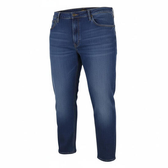 Lee Daren Jeans Homme Zip Fly Bleu Whiskers Faded Regular Straight Fit