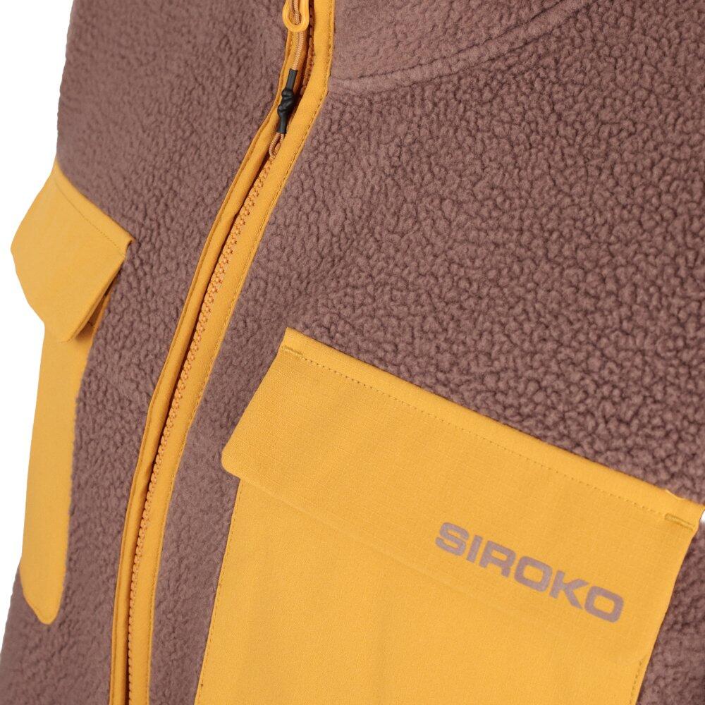 Heren wandel fleecejack Carezza Brown Bruin 5/7