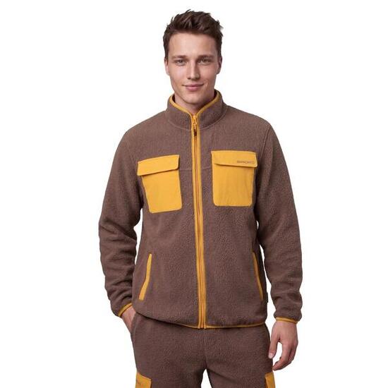 Veste polaire randonnée homme Carezza Brown Marron