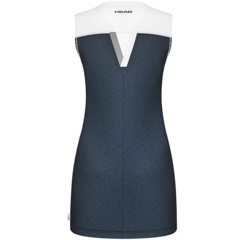 Vestido Head Play Tech Azul Marino Blanco 2/5