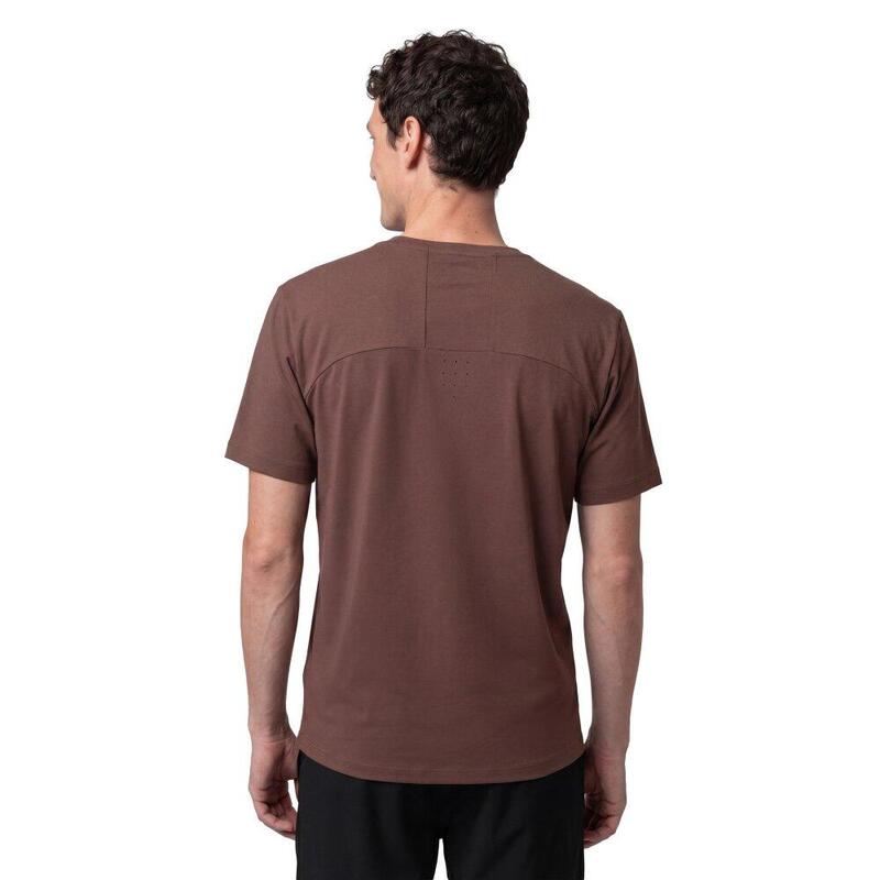 Tricou de drumeție cu mânecă scurtă pentru bărbați Ordesa Brown Maro