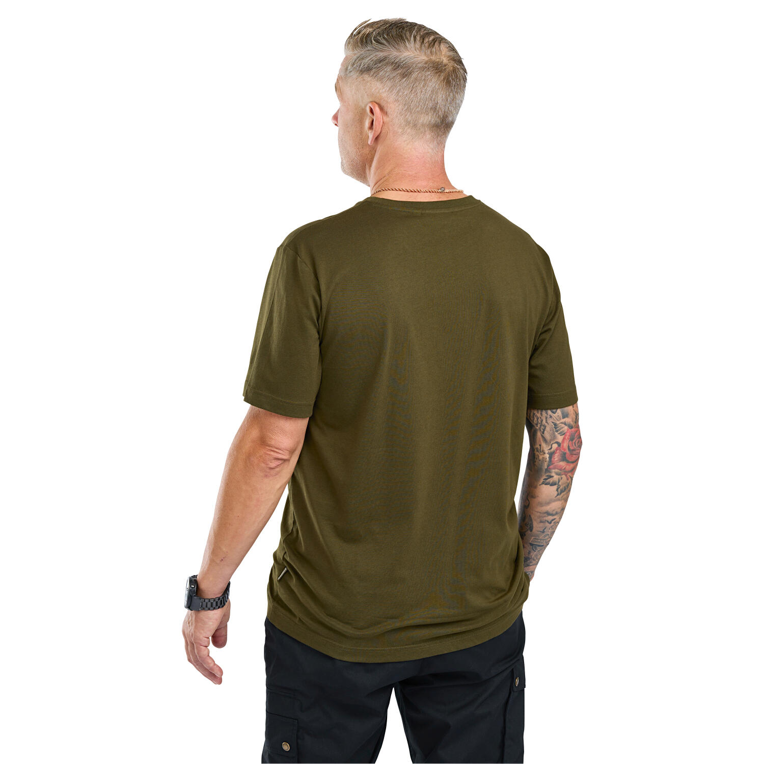 Pinewood Fish T-Shirt Herren (Green) Größe L 3/3