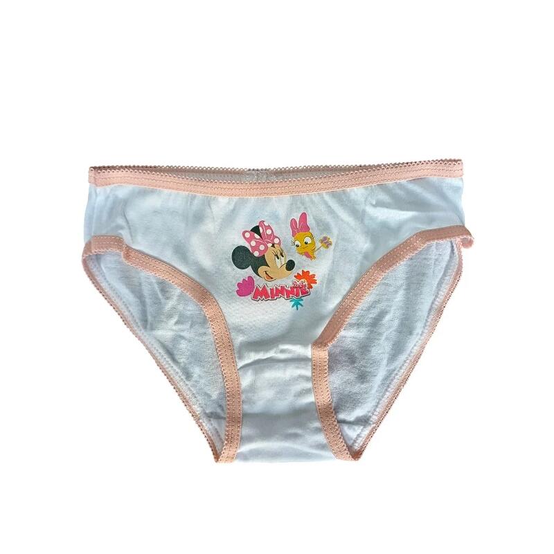 Set 3 perechi chiloți fete, multicolor, 100% bumbac, Happy, Minnie Mouse