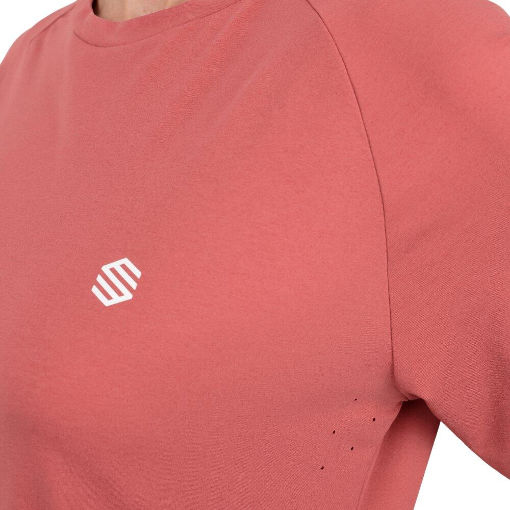 Camiseta manga larga montaña mujer Nahuel-W Brick Rojo 4/7