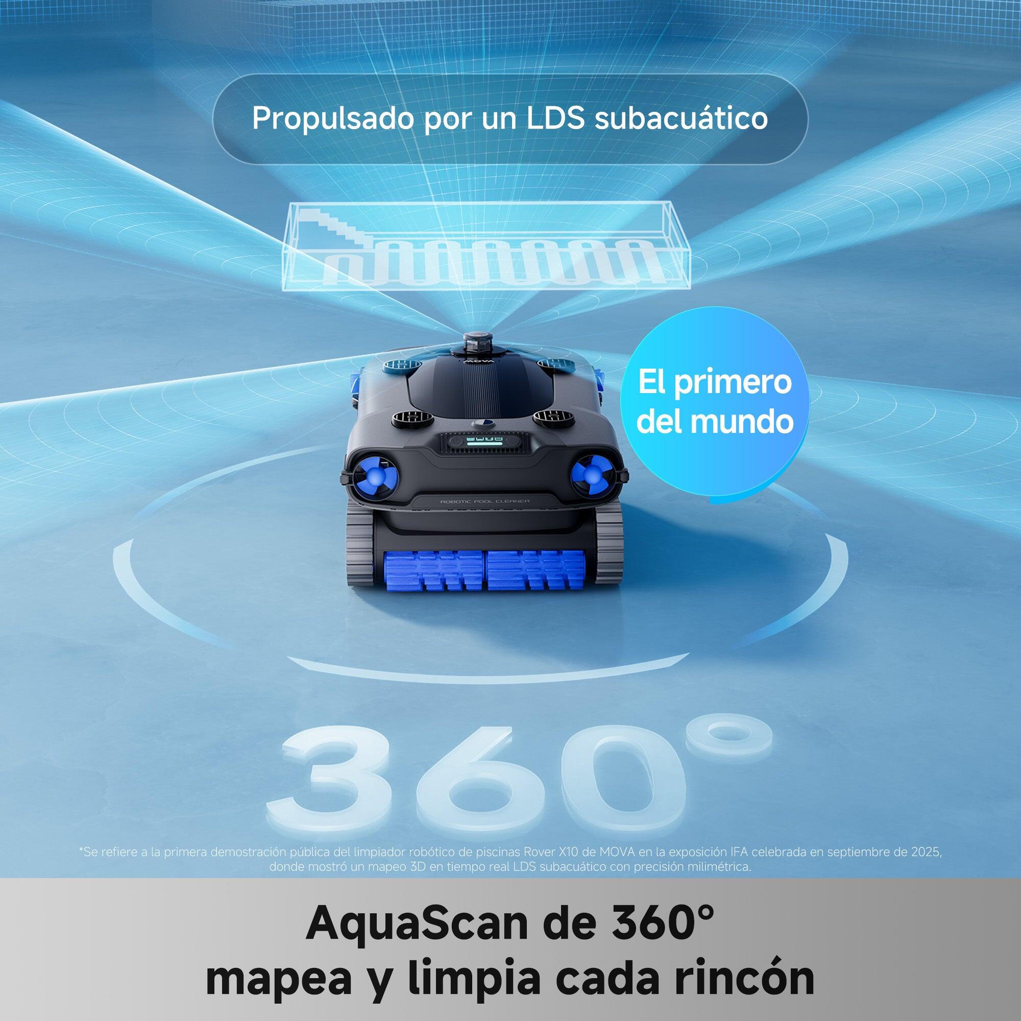 Mova - Rover X10 Robot Limpiafondos de piscina de batería sin cable 2/7